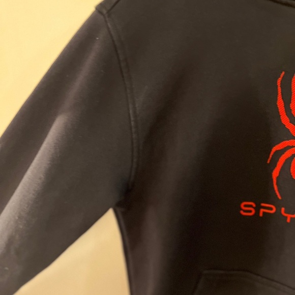 Spyder Black Hoodie with Red Logo Junior XL - Picture 7 of 9